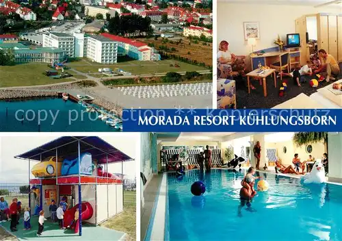 AK / Ansichtskarte Kuehlungsborn_Ostseebad Morada Resort Hallenbad Kinderspielplatz Fliegeraufnahme Kuehlungsborn_Ostseebad