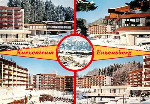 AK / Ansichtskarte Hopfen_See Kurzentrum Enzensberg Kurhotel Med. Institut Klinik im Winter Hopfen_See