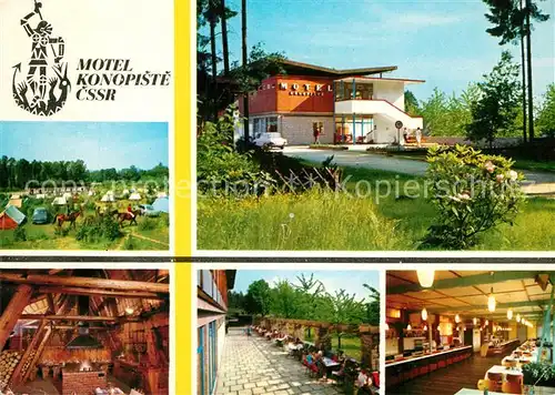 AK / Ansichtskarte Konopiste_Tschechien Motel Autocamping Restaurant Konopiste_Tschechien