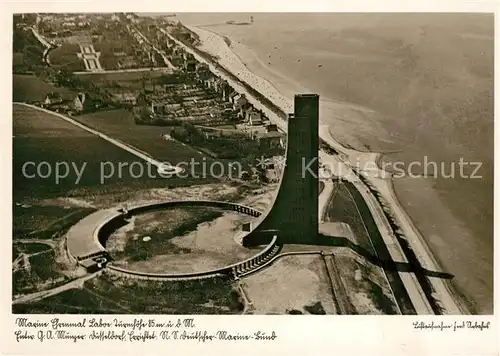 AK / Ansichtskarte Laboe Marine Ehrenmal Fliegeraufnahme Laboe