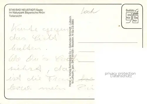 AK / Ansichtskarte Bad_Neustadt Fliegeraufnahme Bad_Neustadt