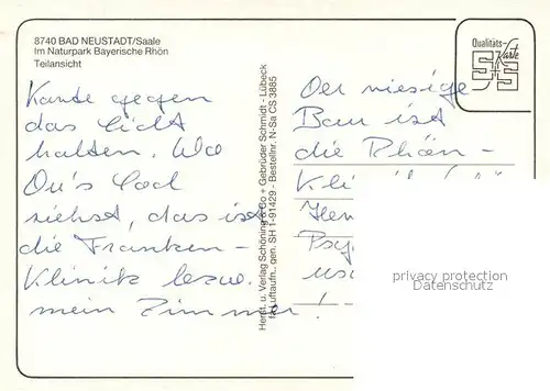 AK / Ansichtskarte Bad_Neustadt Fliegeraufnahme Bad_Neustadt