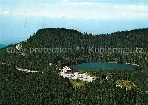 AK / Ansichtskarte Mummelsee Berghotel Mummelsee Fliegeraufnahme Mummelsee