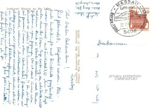 AK / Ansichtskarte Nassau_Bad Fliegeraufnahme Nassau_Bad