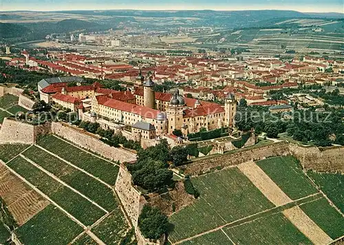AK / Ansichtskarte Wuerzburg Festung Marienburg Fliegeraufnahme Wuerzburg