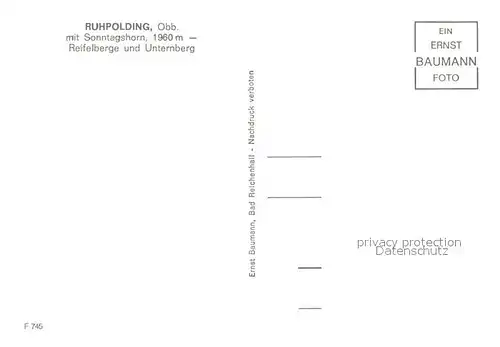 AK / Ansichtskarte Ruhpolding Fliegeraufnahme mit Sonntagshorn Reifelberge und Unternberg Ruhpolding