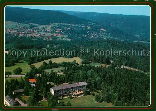 AK / Ansichtskarte Hoechenschwand Schwarzwald Hoehesanatorium Fliegeraufnahme Hoechenschwand