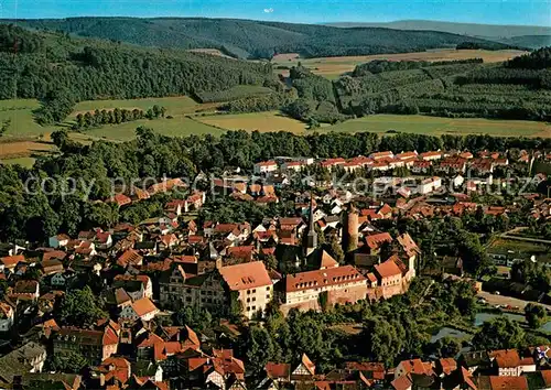 AK / Ansichtskarte Schlitz Fliegeraufnahme mit Burg Schlitz Schlitz