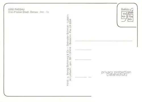 AK / Ansichtskarte Passau Drei Fluesse Stadt Fliegeraufnahme Passau