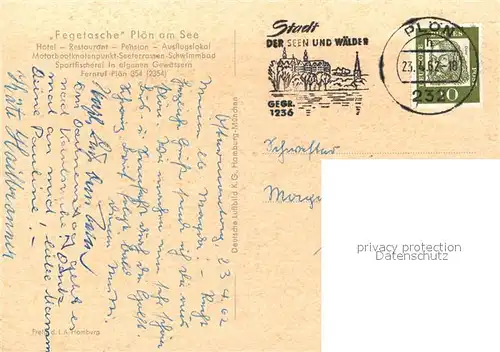 AK / Ansichtskarte Fegetasche Fliegeraufnahme Fegetasche