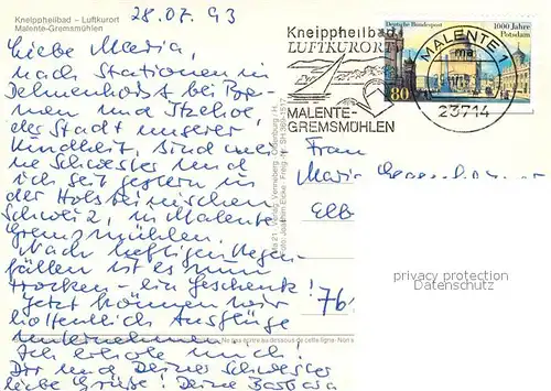 AK / Ansichtskarte Malente Gremsmuehlen Fliegeraufnahme Malente Gremsmuehlen