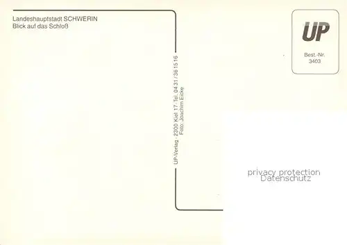 AK / Ansichtskarte Schwerin_Mecklenburg Fliegeraufnahme mit Schloss Schwerin_Mecklenburg