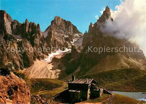 AK / Ansichtskarte Passo_Rolle Segntinihuette Palagruppe Passo_Rolle