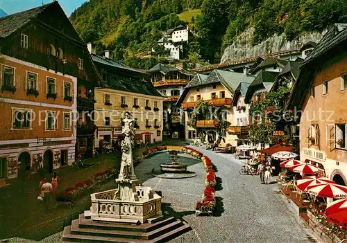 AK / Ansichtskarte Hallstatt_Salzkammergut Marktplatz  Hallstatt_Salzkammergut