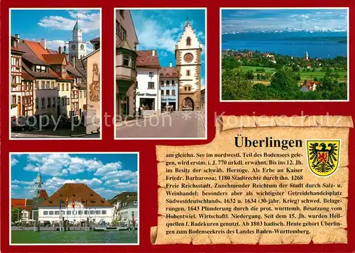 AK / Ansichtskarte ueberlingen_Bodensee Panorama Stadttor Sankt Marien ueberlingen Bodensee