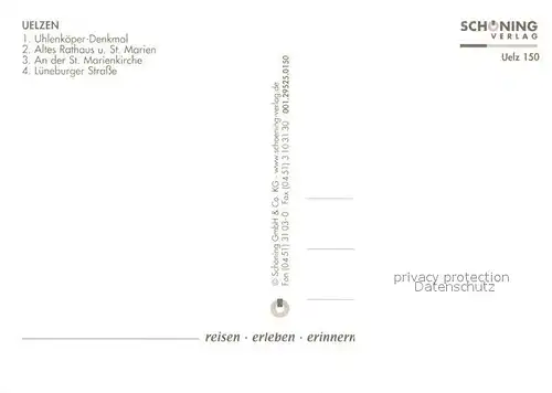 AK / Ansichtskarte Uelzen_Lueneburger_Heide Rathaus Sankt Marienkirche Uhlenkoeper Denkmal Uelzen_Lueneburger_Heide