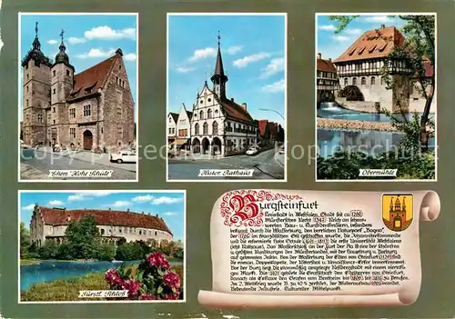 AK / Ansichtskarte Burgsteinfurt Rathaus Obermuehle Schloss Burgsteinfurt