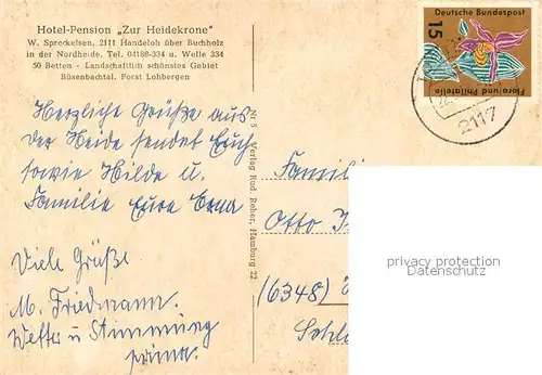 AK / Ansichtskarte Handeloh Schafstall Gasthaus Heidekrone Handeloh