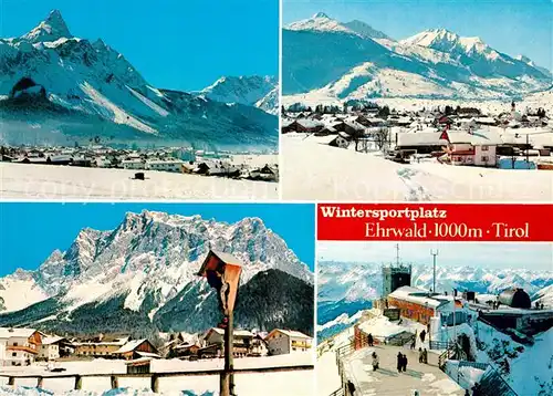 AK / Ansichtskarte Ehrwald_Tirol Zugspitze Winterpanorama Ehrwald Tirol