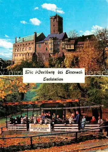 AK / Ansichtskarte Wartburg_Eisenach Eselstation Burg Wartburg Eisenach