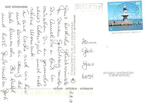 AK / Ansichtskarte Windsheim_Bad Kurpark Seekapelle Panorama Fachwerk Windsheim_Bad