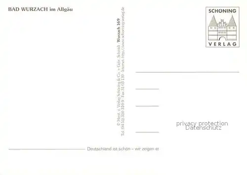 AK / Ansichtskarte Wurzach_Bad Hl Kreuz Kirche Marktstrasse Schloss Kirche Wurzach_Bad