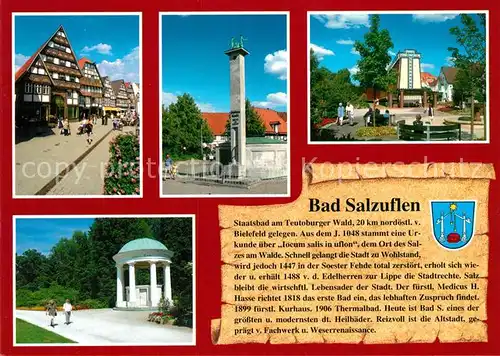 AK / Ansichtskarte Salzuflen_Bad Kurpark Denkmal Salzuflen_Bad