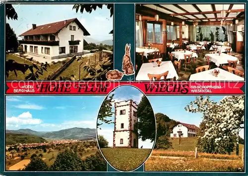 AK / Ansichtskarte Wiechs_Schopfheim Hohe Flum Hotel  Wiechs Schopfheim