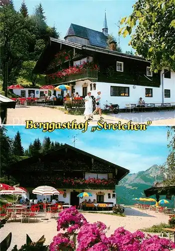 AK / Ansichtskarte Schleching Berggasthof Streichen Schleching