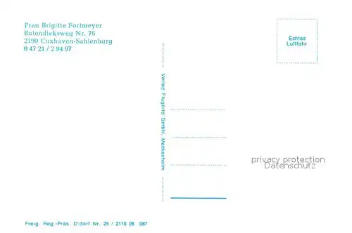 AK / Ansichtskarte Sahlenburg Fliegeraufnahme Wohnhaus  Sahlenburg