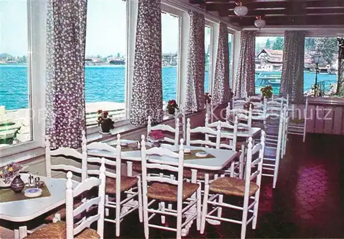 AK / Ansichtskarte Schliersee Restaurant Seecafe Fischerstueberl Schliersee