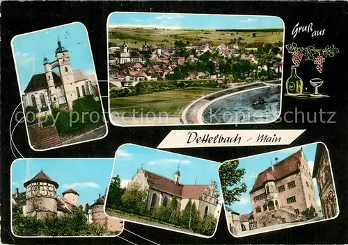 AK / Ansichtskarte Dettelbach Main Kirchen Rathaus Dettelbach