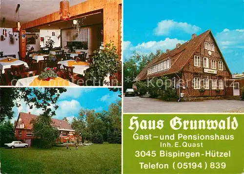 AK / Ansichtskarte Huetzel Haus Grunwald Huetzel
