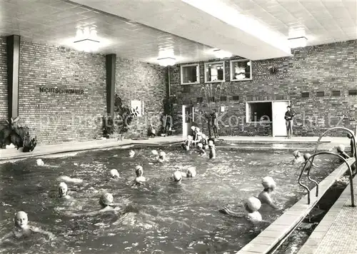 AK / Ansichtskarte Oberwiesenthal_Erzgebirge FDGB Erholungsheim Am Fichtelberg Schwimmhalle Oberwiesenthal Erzgebirge