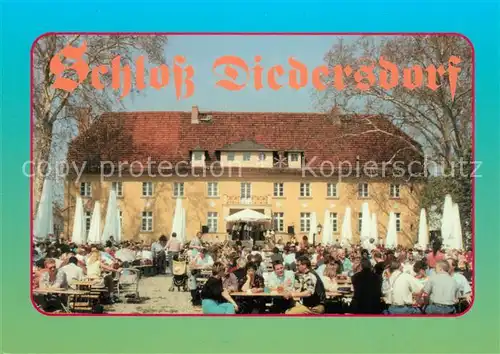 AK / Ansichtskarte Diedersdorf_Zossen Schloss Gartenrestaurant Diedersdorf Zossen