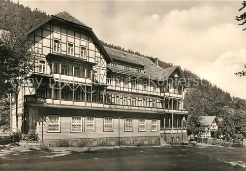 AK / Ansichtskarte Ilsenburg_Harz Kurheim Martin Andersen Nezoe Fachwerkhaus Ilsenburg Harz