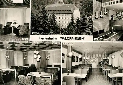 AK / Ansichtskarte Hammerleubsdorf Ferienheim Waldfrieden Betriebsferienheim der Deutschen Post Hammerleubsdorf