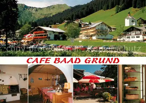 AK / Ansichtskarte Baad_Mittelberg_Kleinwalsertal Cafe Baad Grund Konditorei Baad_Mittelberg