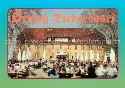 AK / Ansichtskarte Diedersdorf_Zossen Schloss Gartenrestaurant Diedersdorf Zossen