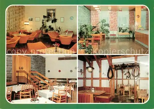 AK / Ansichtskarte Oberhof_Thueringen Ferienheim Richard Eiling Kulturraum Empfang Speiseraum Bauernstube Oberhof Thueringen