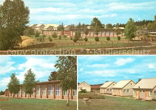 AK / Ansichtskarte Malchow Ferienheim des VEB Lokomotivbau und Elektrotechnische Werke Henningsdorf Speisesaal Bungalows Malchow