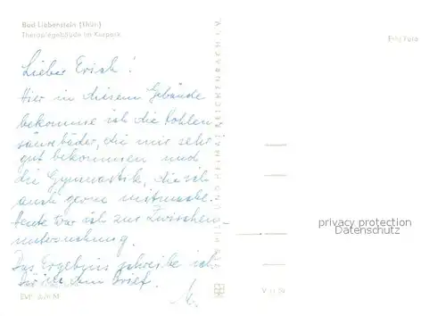 AK / Ansichtskarte Bad_Liebenstein Therapiegebaeude im Kurpark Bad_Liebenstein