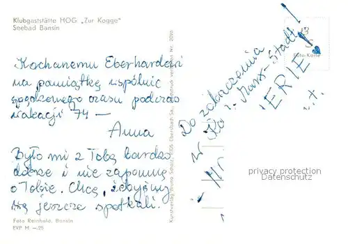 AK / Ansichtskarte Bansin_Ostseebad Klubgaststaette HOG Zur Kogge Bansin_Ostseebad