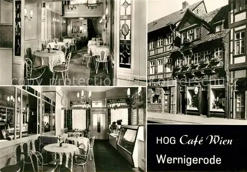 AK / Ansichtskarte Wernigerode_Harz HOG Cafe Wien Wernigerode Harz