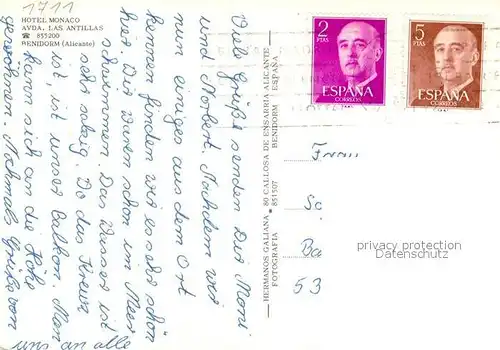 AK / Ansichtskarte Benidorm Hotel Monaco Benidorm