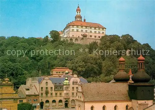 AK / Ansichtskarte Nachod_Tschechien Namesti T. G. Masaryka se zamkem Platz Schloss Nachod Tschechien