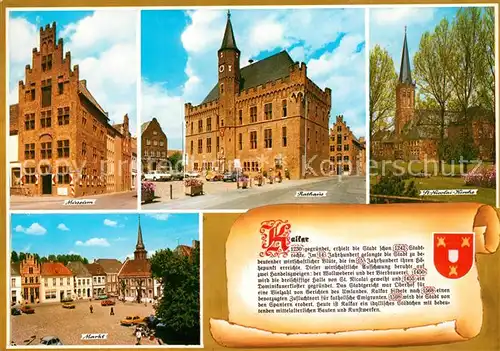 AK / Ansichtskarte Kalkar_Niederrhein Museum Rathaus Markt Sankt Nicolai Kirche Chronik Kalkar Niederrhein