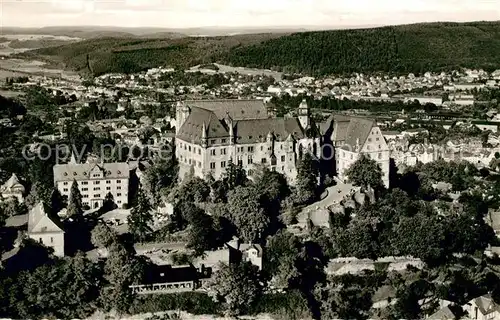 AK / Ansichtskarte Marburg_Lahn Schloss Universitaetsstadt Fliegeraufnahme Marburg_Lahn