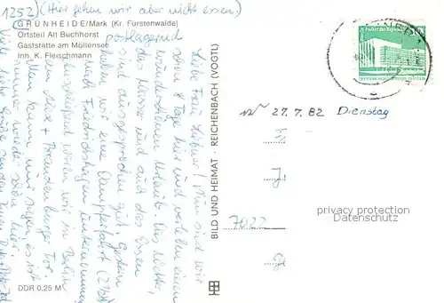 AK / Ansichtskarte Alt Buchhorst Gaststaette am Moellensee Alt Buchhorst