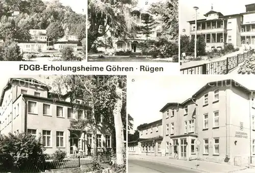 AK / Ansichtskarte Goehren_Ruegen FDGB Erholungsheime Urlauberdorf Goehren Ruegen